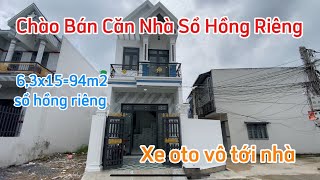 ✅ Bán Căn Nhà Sổ Hồng Ngay Ngã Ba Tân Kim Căn Nhà Gốc Gồm Một Trệt Một Lầu Dt 63x1594m2 [upl. by Digdirb]