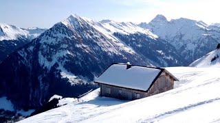 Skitouren Bregenzerwald Sensationell schöne Tour auf die HochalpeToblermann Prominenz am Gipfel [upl. by Juliano]