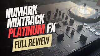 Numark Mixtrack Platinum FX  SPEED REVIEW  4 Deck Control  BEST BEGINNER CONTROLLER [upl. by Redd18]