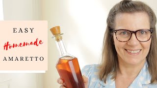 HOW TO MAKE HOMEMADE AMARETTO  Easy Amaretto liqueur recipe for a perfect homemade gift [upl. by Nireil]