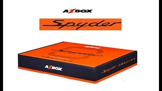 Unboxing Azbox Spyder apresentação e configuração principais funções [upl. by Lobiv]