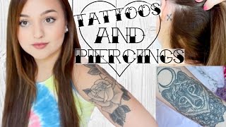 MY TATTOOS amp PIERCINGS [upl. by Nnairac]