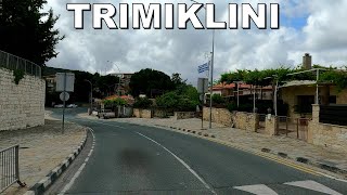 DRIVING through TRIMIKLINI VILLAGE in CYPRUS  4K 60fps [upl. by Rodger]