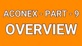 ACONEX  PART  9 OVER VIEW [upl. by Gorga]