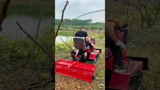 461 Nanning orchard greenhouse rotary tiller viralvideo Multifunctional microtillage machine [upl. by Nalloh902]