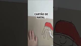 CARTÃO DE NATAL SIMPLES E FÁCIL  EDUCAÇÃO INFANTIL atividades natal educaçãoinfantil [upl. by Hamitaf]