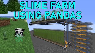 Peaceful SLIME FARM using PANDAS  Minecraft 115  1165 [upl. by Matthaus]