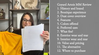 Goyard Artois MMWatch Before Purchasing EVERYTHING You Need To Know  2 Year Honest Review [upl. by Elfreda602]