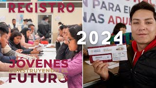 Como REGISTRARSE al programa Jovenes Construyendo el Futuro 2024 [upl. by Soiritos176]