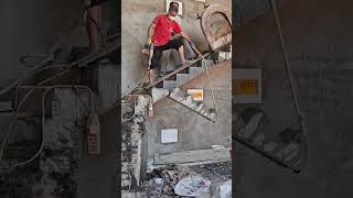 Concrete staircase cutting process Good tools and machinery can increase work efficiency [upl. by Rego]