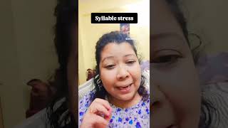 Syllable stress ieltsvocabularyenglish englishlanguage englishgrammar pronunciation [upl. by Alyahsal551]