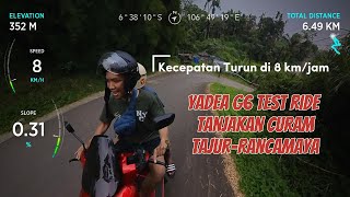 Yadea G6 Test Ride Tajur Tanjakan Curam [upl. by Slater632]