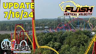 Flash Vertical Velocity Update 71624  Six Flags Great Adventure [upl. by Devi]