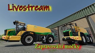 zapravování močky  FS22  Livestream Agro Synkov [upl. by Angelica]