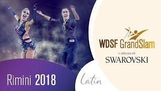 Longhitano  Lorenzon ITA  2018 GrandSlam LAT Rimini  R1 J  DanceSport Total [upl. by Helman]