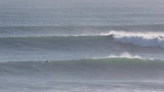 Huge lines at Consolação 5 meters wave surf Peniche bigswell [upl. by Carolann675]