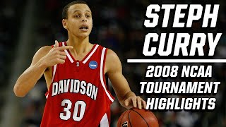 Stephen Curry 2008 NCAA tournament highlights top plays [upl. by Nevad88]