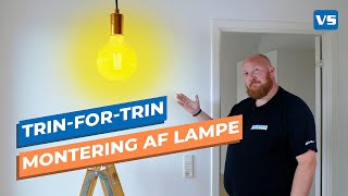 Montering af Lampe TrinforTrin Guide  Sådan tilslutter du din egen lampe [upl. by Steel]