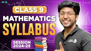 CBSE Maths Complete Syllabus For Class 9th 202425  Shobhit Nirwan  Next Toppers [upl. by Bonne]