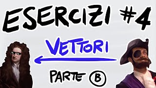 FISICA Esercizi 4  VETTORI COMPONENTI PRODOTTO VETTORIALE e SCALARE  PARTE B [upl. by Llednahs]