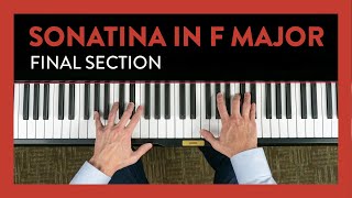 How to play the final section of Sonatina in F Major by Beethoven  Hoffman Academy Piano Lesson 321 [upl. by Kikelia]