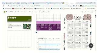 OFFICE365 Word plantilla calendario office365 [upl. by Wylen130]