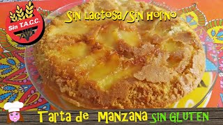 La tarta de manzana sin gluten sin horno y sin lactosa lista en solo 10 rápido fácil y barato [upl. by Ticknor386]