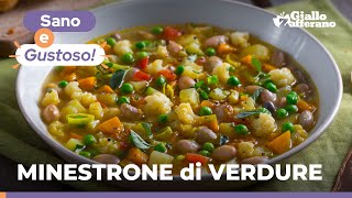 MINESTRONE di VERDURE – Un primo piatto ricco sano e gustoso 😋🧅🥔🥬🥒 [upl. by Raeann12]