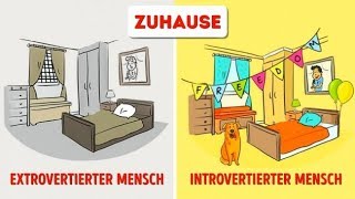 12 Illustrationen Die Zeigen Wie Introvertierte und Extrovertierte Menschen die Welt Sehen [upl. by Standish]