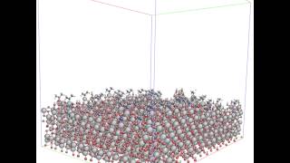 Atombyatom simulation of multiple cycles of thin film deposition at nanoscale [upl. by Dilks]