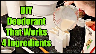 DIY All Natural Deodorant at Home Just 4 Ingredients [upl. by Cahra]