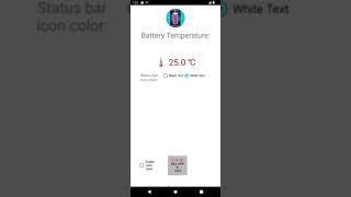 Thermometer app for Android battery temperature [upl. by Ahsieyt]