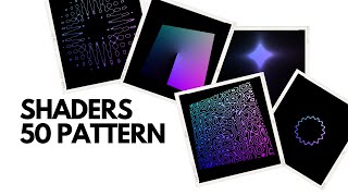 50 Shaders Pattern  Shaders for beginner  Shaders in Hindi [upl. by Jaclyn694]