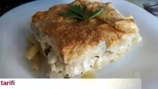 Yufkalı makarnalı börek tarifi [upl. by Yrad]