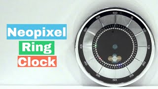 Demo of Arduino Micro powered Neopixel Ring Clock  Baba Awesam [upl. by Sheffy310]