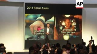 Sony unveils Z2 phone and tablet [upl. by Eillime]