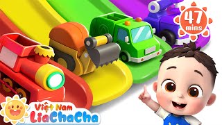 🚒 Lia và ChaCha tắm cùng những xe đồ chơi  LiaChaCha  Ca Nhạc Thiếu Nhi Việt Nam [upl. by Cully]