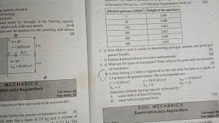 Soil mechanics Diploma in civil Engineering 4ThSem Strip Footing numerical [upl. by Ambrosine]