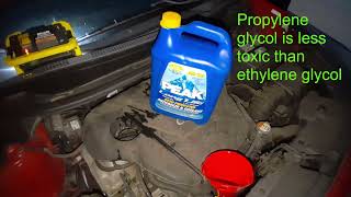 How to refill coolant in a Kia Rio  Hyundai Accent 2012 2013 2014 2015 2016 2017 2018 [upl. by Eniamerej]