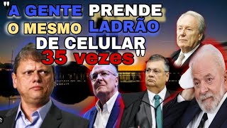 TARCÍSIO SOLTA INDIRETA PARA LULA NA REUNIÃO quot A GENTE SOLTA 35 VEZES O MESMO LAR4A0 DE CELULAR 📵 [upl. by Gannes]