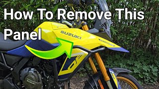 Suzuki VStrom 800 Front Side Fairing Removal Step by Step Guide [upl. by Affrica838]