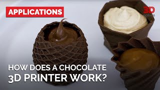 A Closer Look at 3D Printed Chocolate  Applications  3Dnatives [upl. by Moffitt]