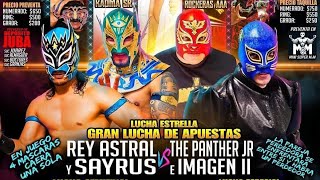 Rey Astral Y Sayrus Vs The Panther Jr E Imagen II  Cuadrangular De Máscaras  Highlights [upl. by Ojillib]