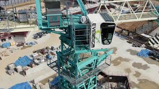 Everdigm Rocktools  Everdigm Tower Crane KH310 [upl. by Hcirdeirf]