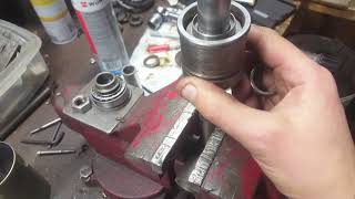 BMW R69S Wheel Bearing Pack Shim Adjustment [upl. by Dietrich]