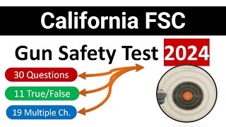 California FSC Gun Safety Practice Test 2024 california gunsafety [upl. by Ecnerewal706]