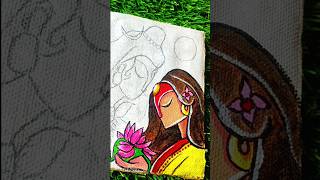 Parvati Abstracts Drawing Acrylic colour drawing Mahadev parvati Viral Trending Shorts [upl. by Anwahsad]