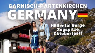 Germany’s GarmischPartenkirchen 🇩🇪🥨  Gorge hikes Zugspitze amp Oktoberfest Travel Vlog [upl. by Quintus113]