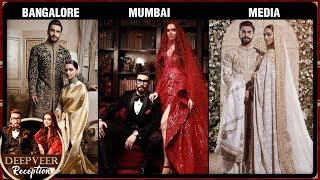 Deepika Padukone Ranveer Singh GRAND Wedding RECEPTION FULL VIDEO [upl. by Hamrnand]