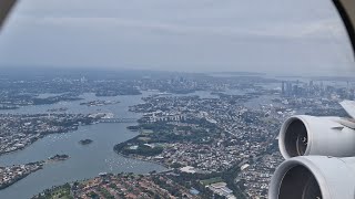 Singapore Airlines Airbus A380 take off at Sydney Kingsford Airport SYD to Singapore [upl. by Recha528]